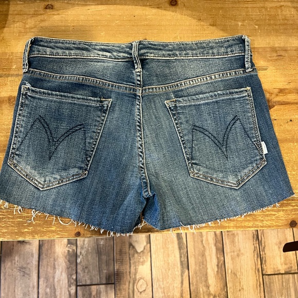 Mother Jean shorts Women's Blue Denim Shorts style Wilder Medium Kitty - Picture 1 of 4